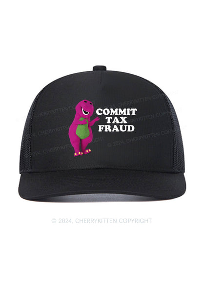 Commit Tax Fraud Y2K Trucker Mesh Hat Cherrykitten