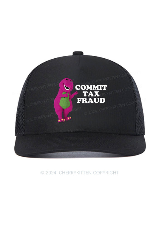 Commit Tax Fraud Y2K Trucker Mesh Hat Cherrykitten