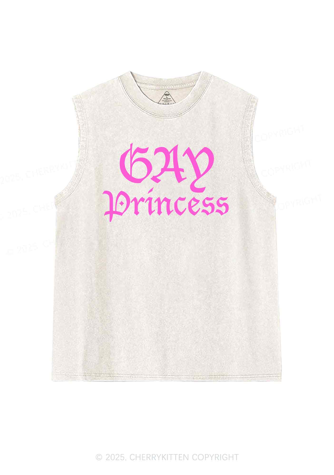 Gay Princess Y2K Washed Tank Cherrykitten