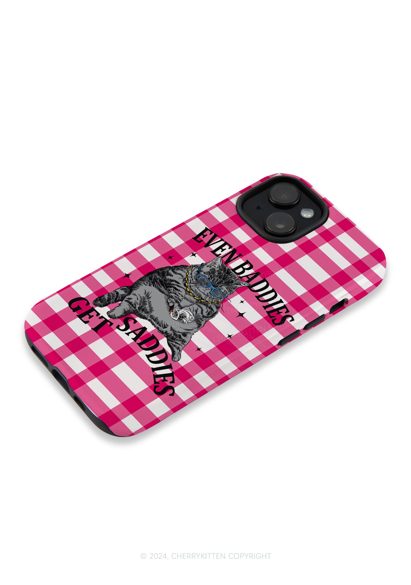 Even Baddies Get Saddies Y2K Phone Case Cherrykitten