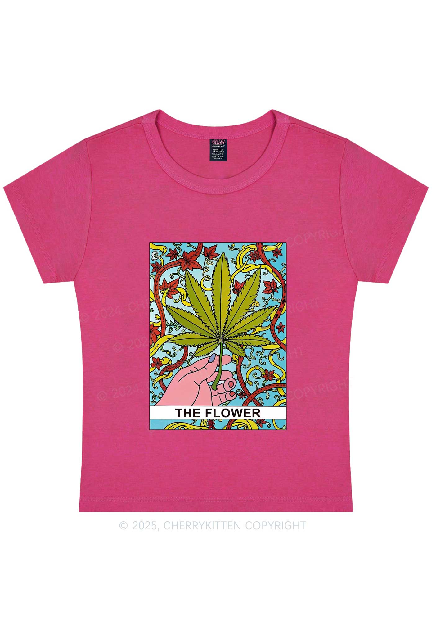 The Flower Y2K Baby Tee Cherrykitten