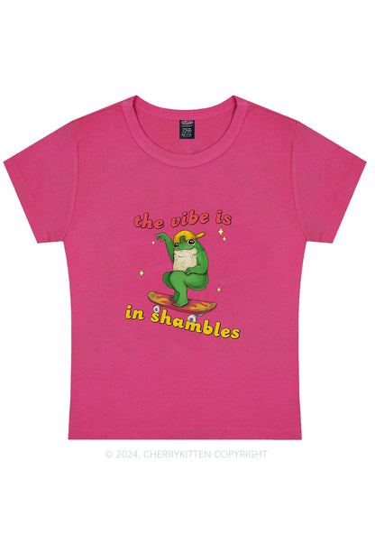 Shambles Vibe Y2K Baby Tee Cherrykitten