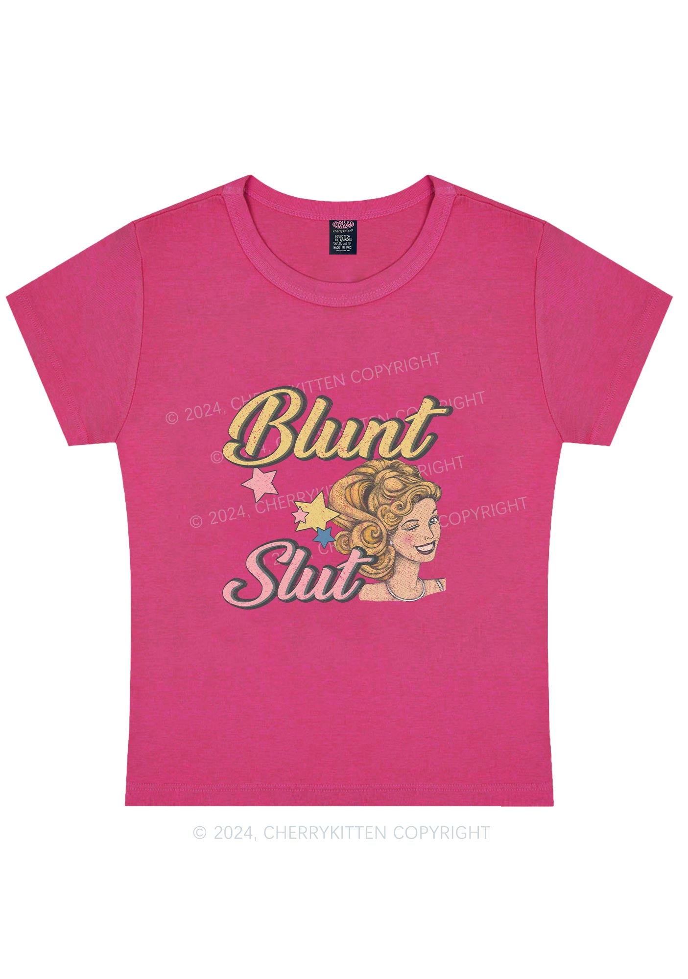 Blunt Slxt Y2K Baby Tee Cherrykitten