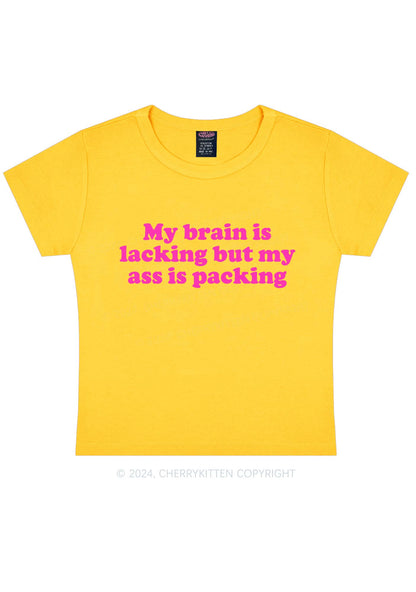 My Brain Is Lacking Y2K Baby Tee Cherrykitten