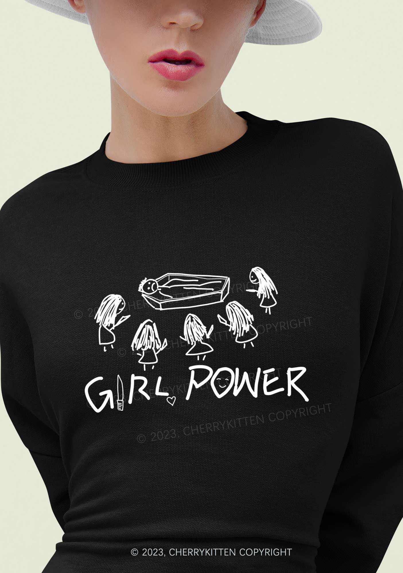 Girls Power Y2K Sweatshirt Cherrykitten