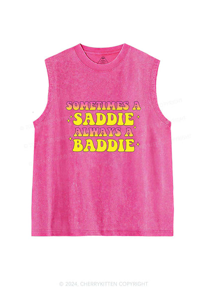 Sometimes A Saddie Y2K Washed Tank Cherrykitten