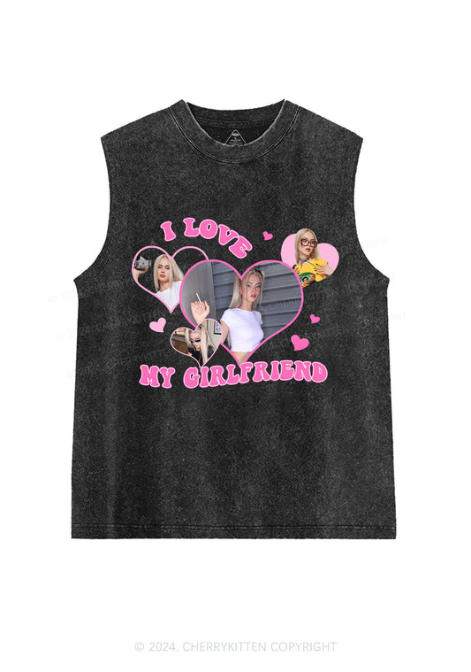 Custom Love My Girlfriend Y2K Valentine's Day Washed Tank Cherrykitten