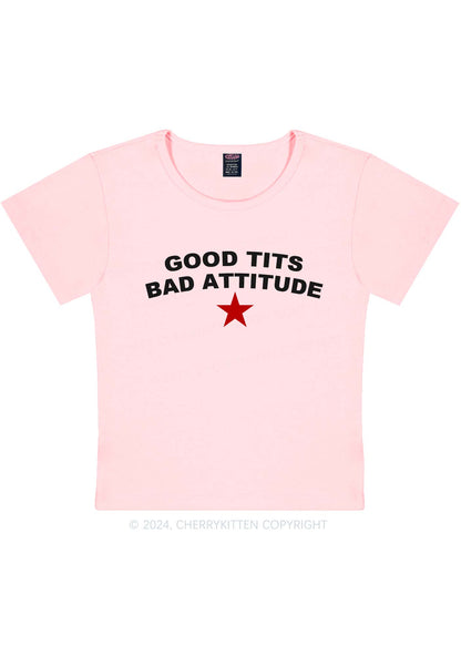 Bad Attitude Y2K Baby Tee Cherrykitten