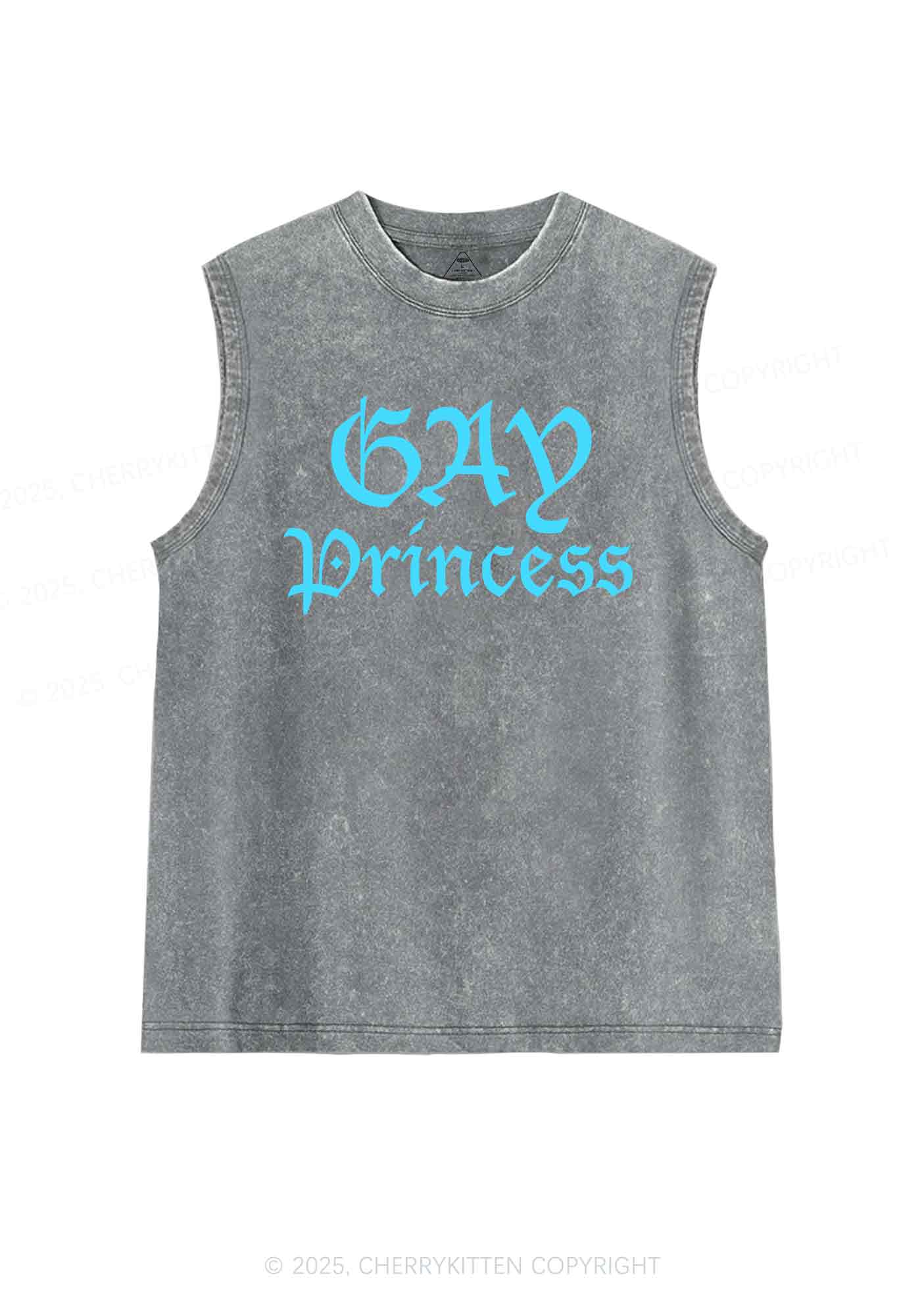 Gay Princess Y2K Washed Tank Cherrykitten