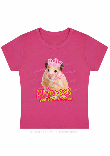 Princess You Can't Afford Me Y2K Baby Tee Cherrykitten