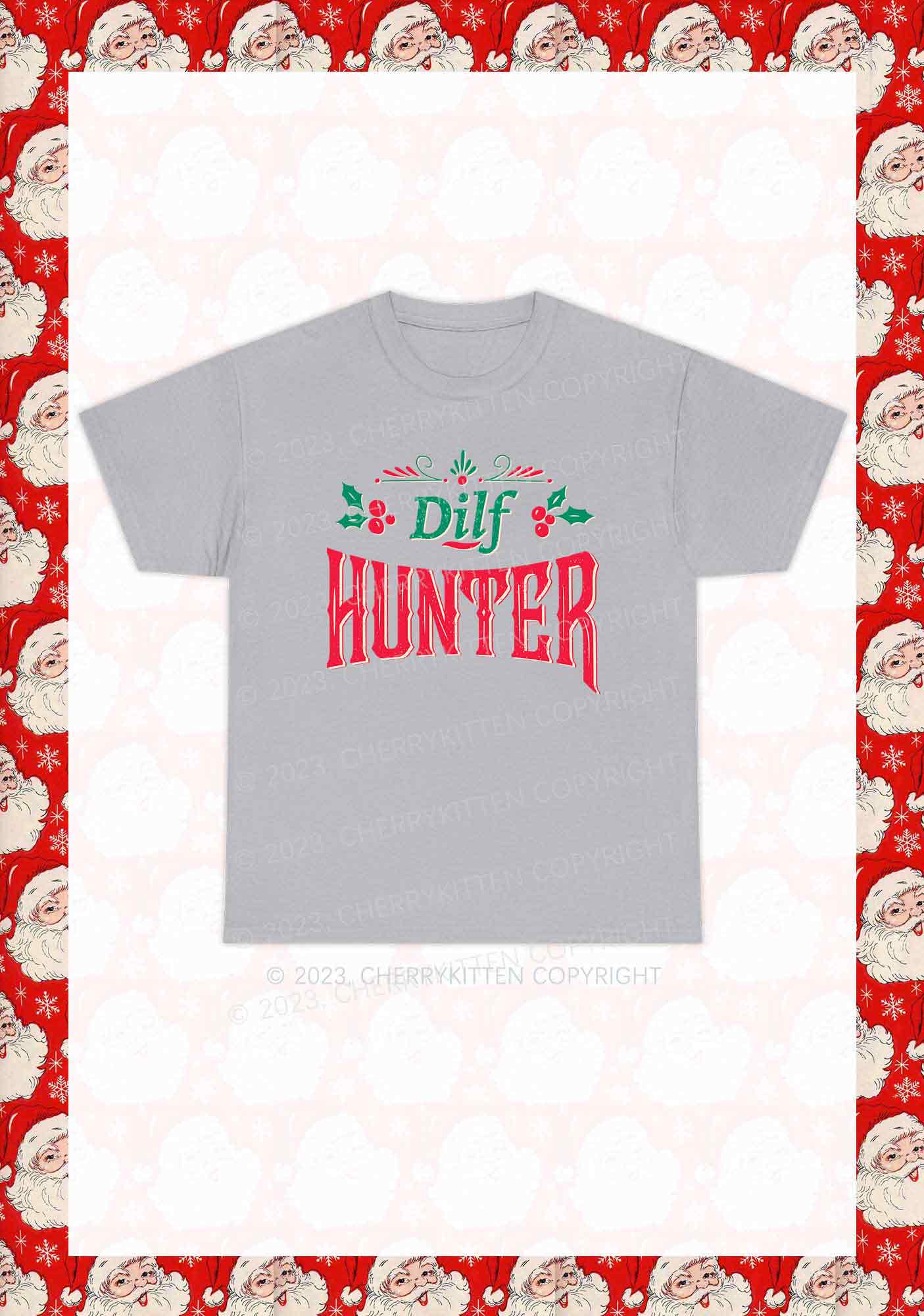 Green Hunter Christmas Y2K Chunky Shirt Cherrykitten