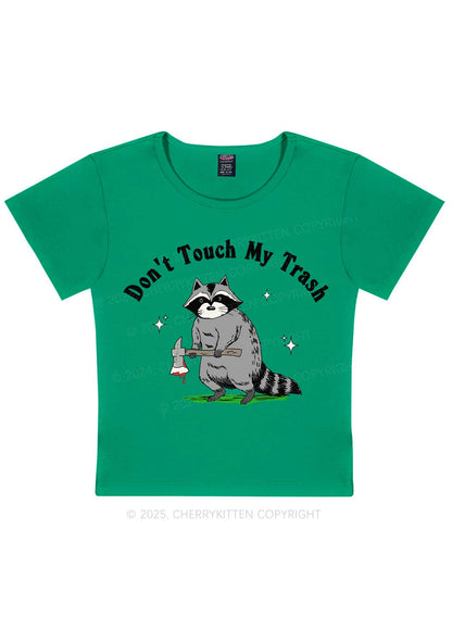 Dont Touch My Trash Y2K Baby Tee Cherrykitten