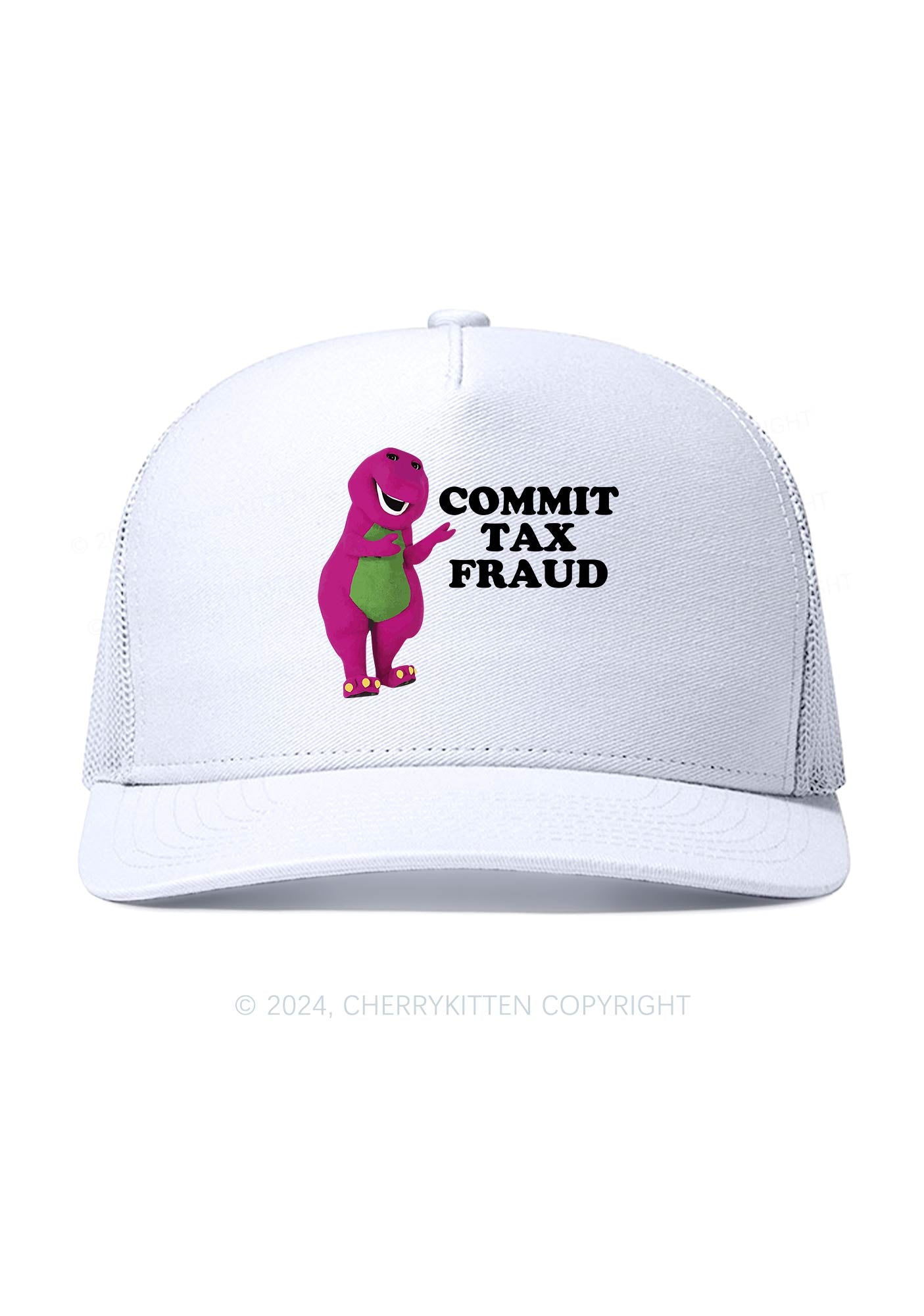 Commit Tax Fraud Y2K Trucker Mesh Hat Cherrykitten