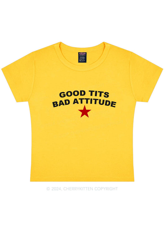 Bad Attitude Y2K Baby Tee Cherrykitten