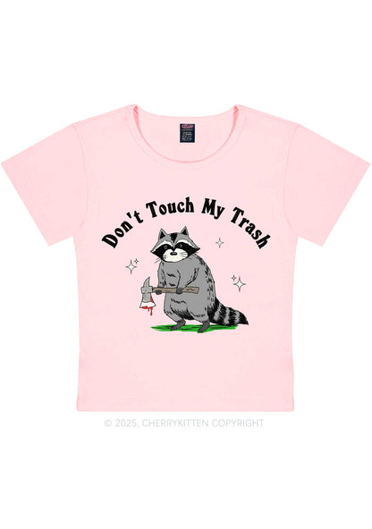 Dont Touch My Trash Y2K Baby Tee Cherrykitten