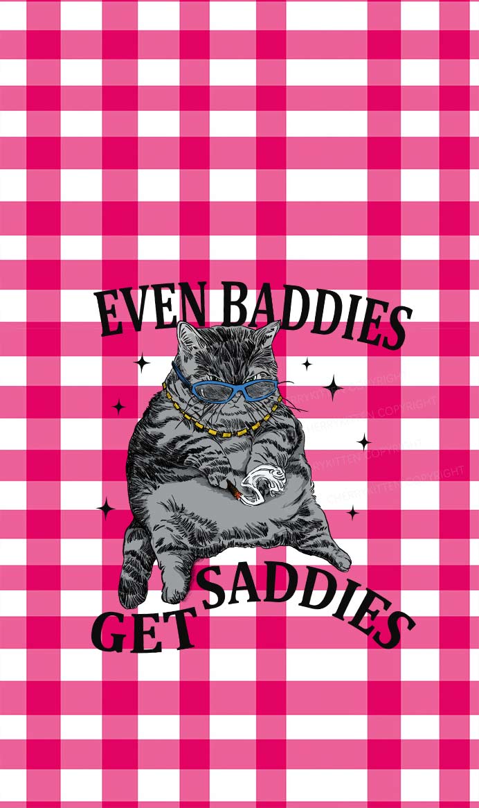 Even Baddies Get Saddies Y2K Phone Case Cherrykitten