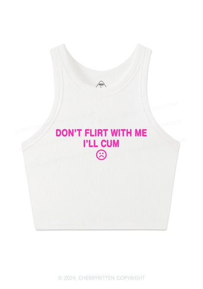 Don't Flirt Y2K Crop Tank Top Cherrykitten