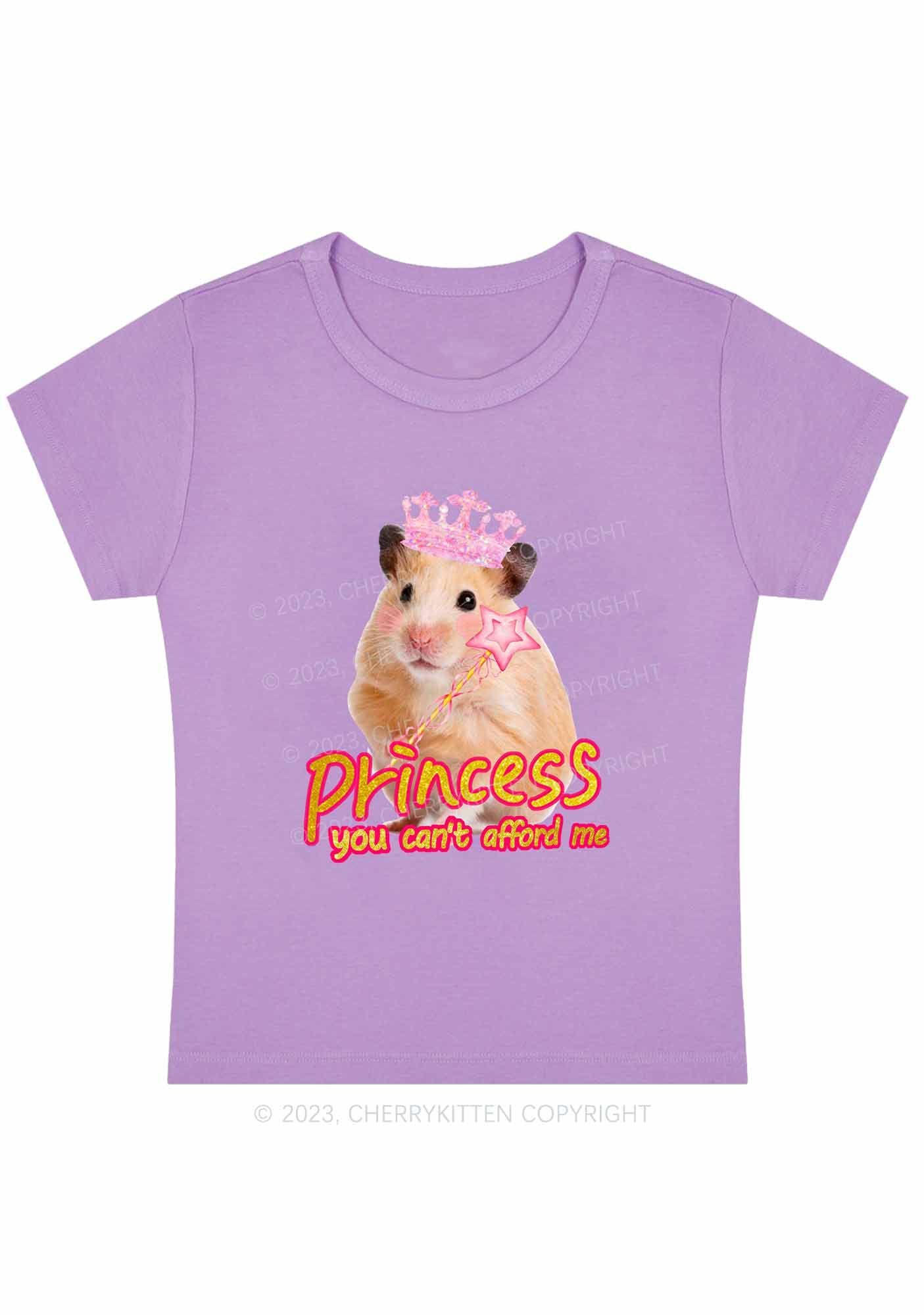 Princess You Can't Afford Me Y2K Baby Tee Cherrykitten