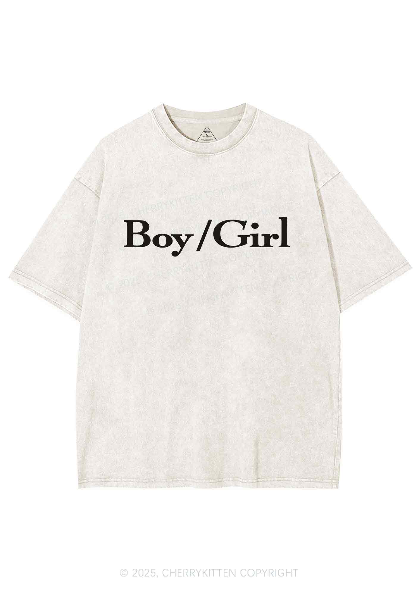 Boy Or Girl Y2K Washed Tee Cherrykitten