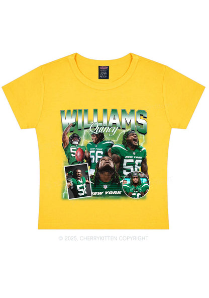 Green Williams Y2K Super Bowl Baby Tee Cherrykitten