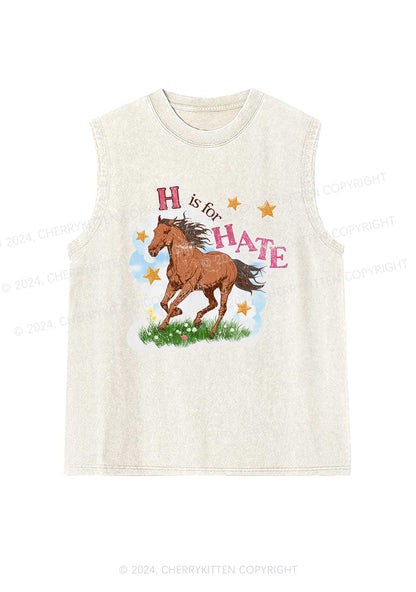 H Is For Hate Y2K Washed Tank Cherrykitten