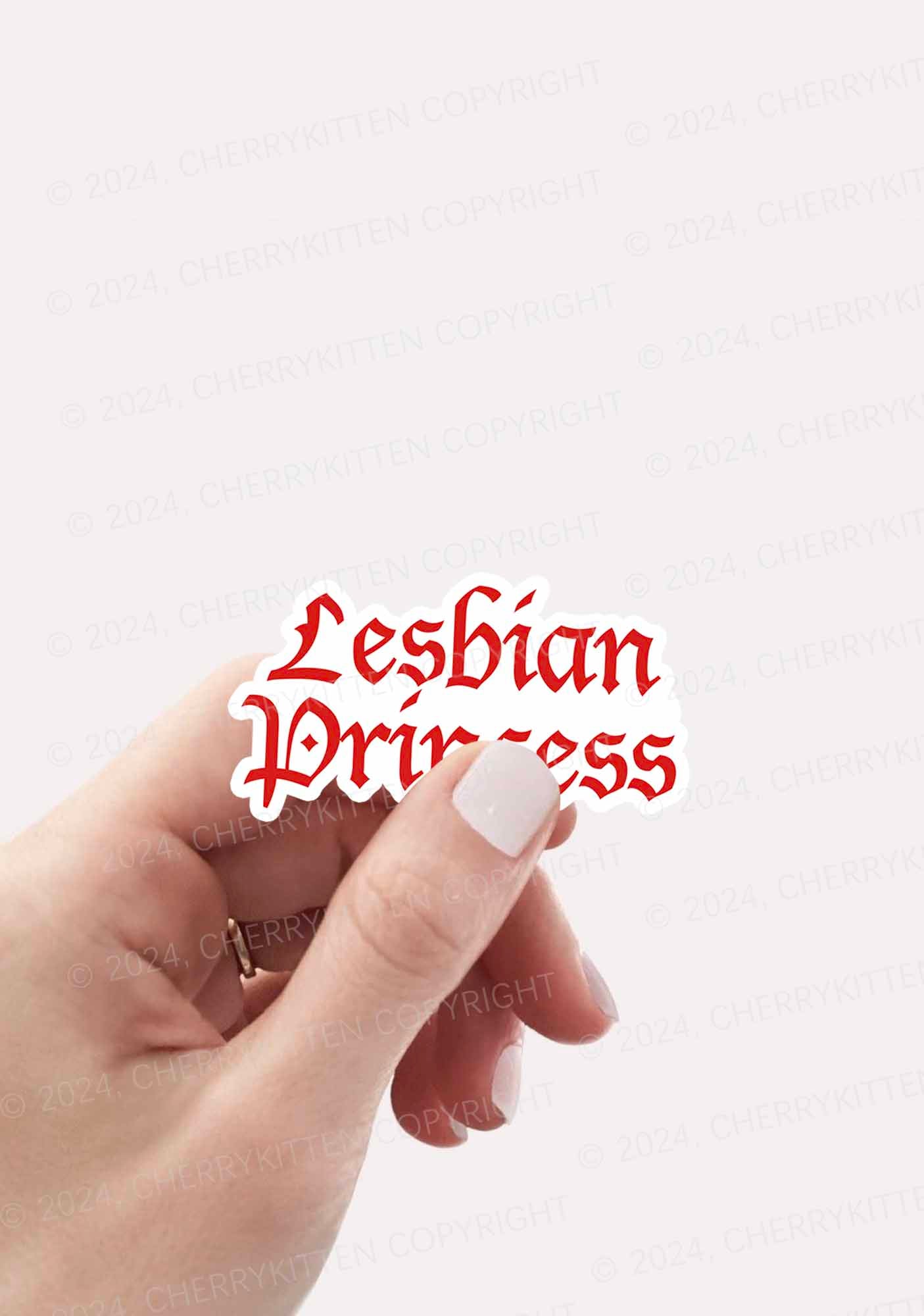 Lesbian Princess 1Pc Y2K Sticker Cherrykitten