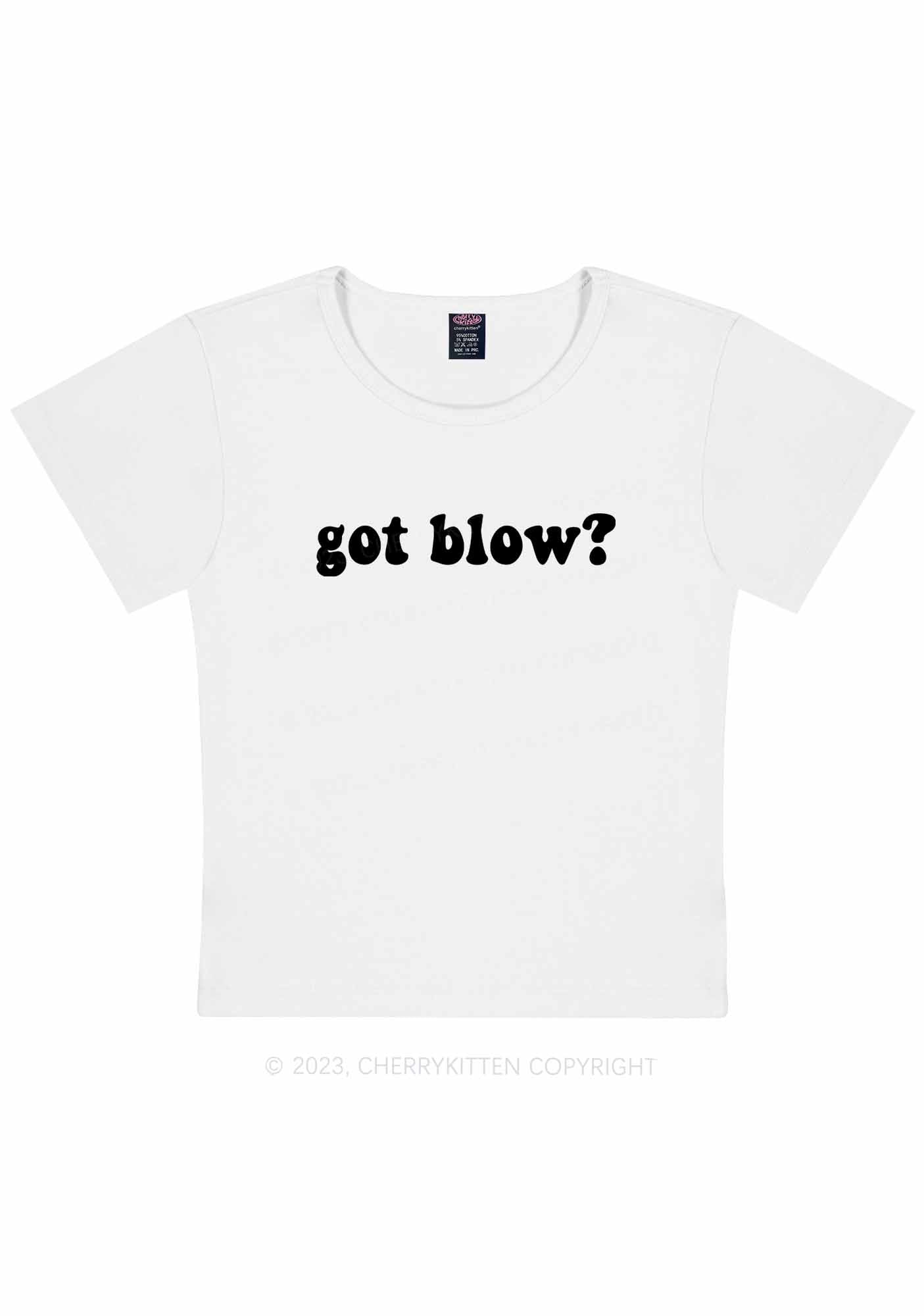 Got Blow Y2K Baby Tee Cherrykitten