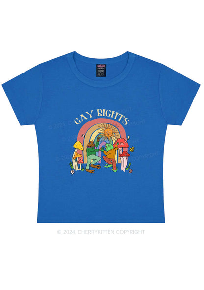 Gay Rights Y2K Baby Tee Cherrykitten