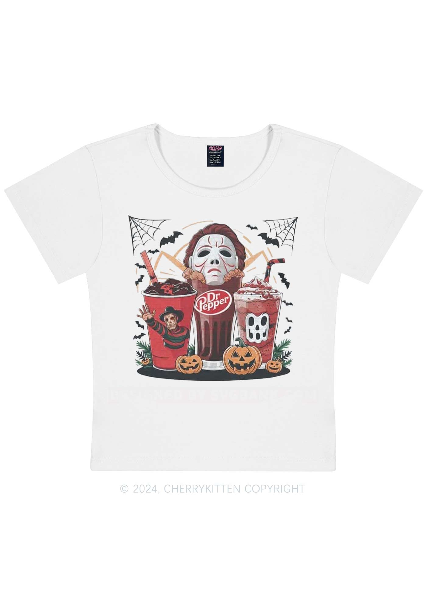 Halloween Coke Y2K Baby Tee Cherrykitten