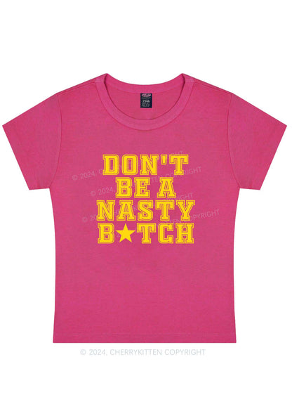 Nasty Bxxch Y2K Baby Tee Cherrykitten