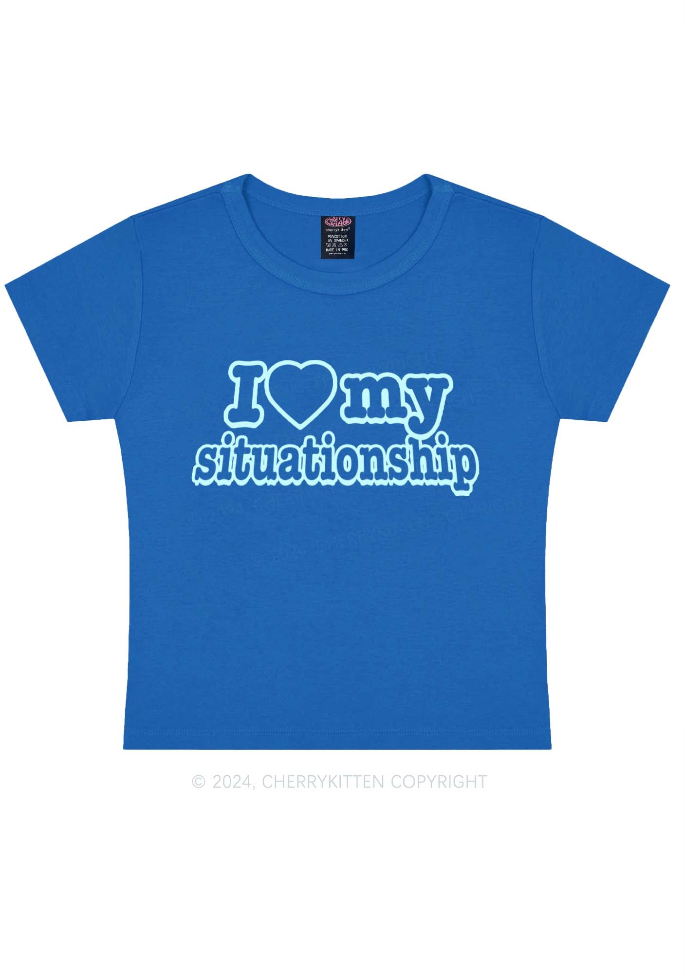 I Love My Situationship Y2K Baby Tee Cherrykitten