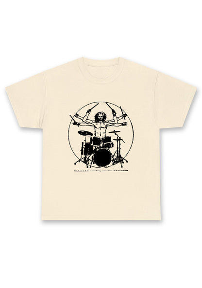 Vitruvian Drummer Chunky Shirt