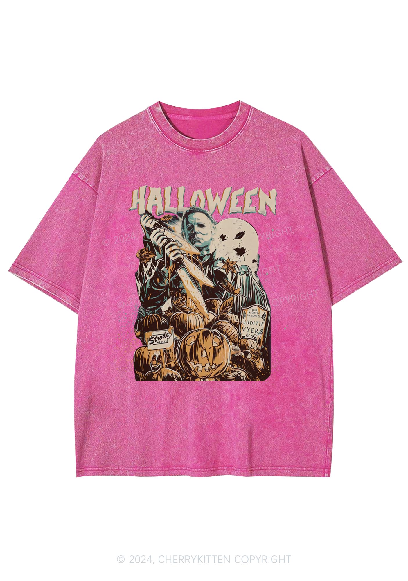 Halloween Killer Y2K Washed Tee Cherrykitten