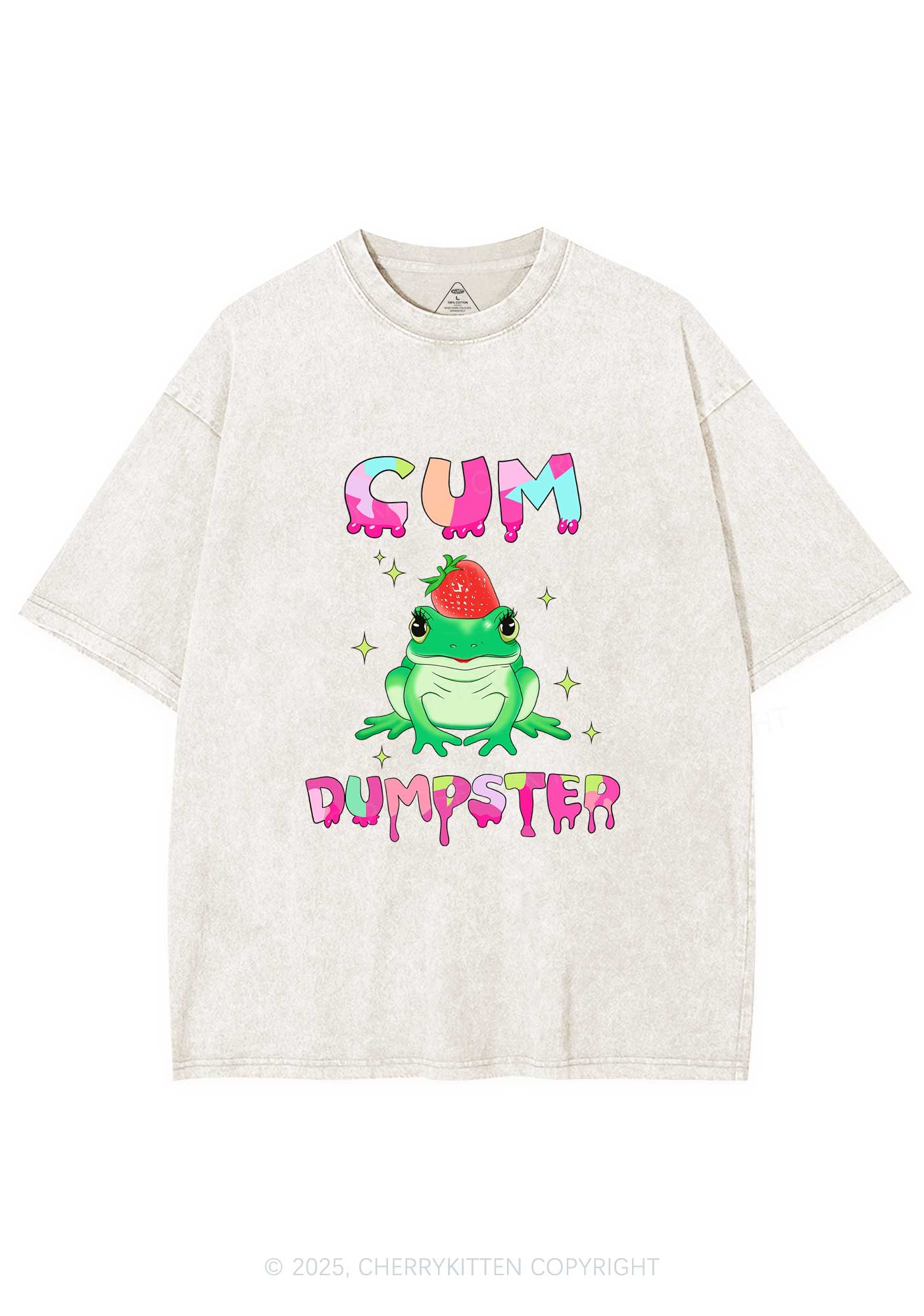 Frog Cxm Dumpster Y2K Washed Tee Cherrykitten