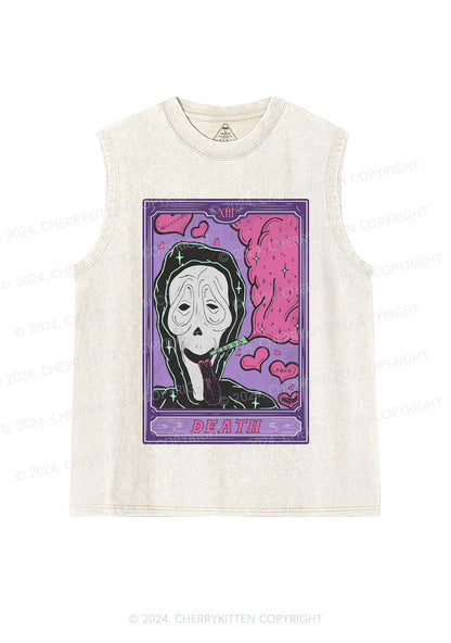 Halloween Death Smoking Y2K Washed Tank Cherrykitten