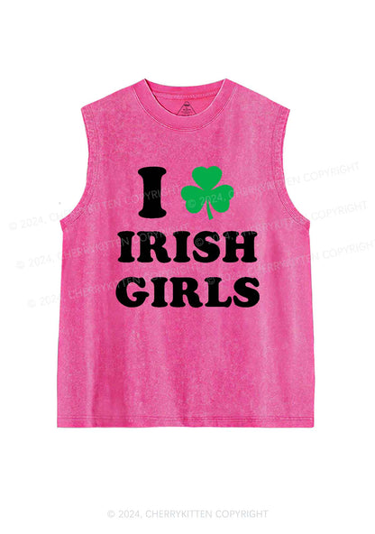 Irish Girls St Patricks Y2K Washed Tank Cherrykitten