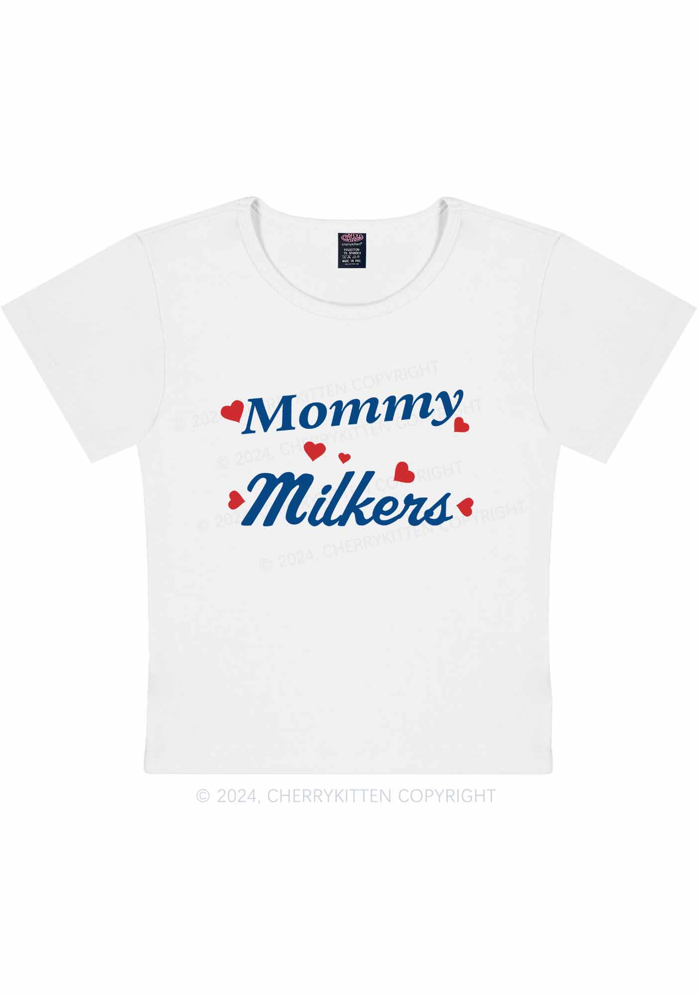 Mommy Milkers Y2K Baby Tee Cherrykitten