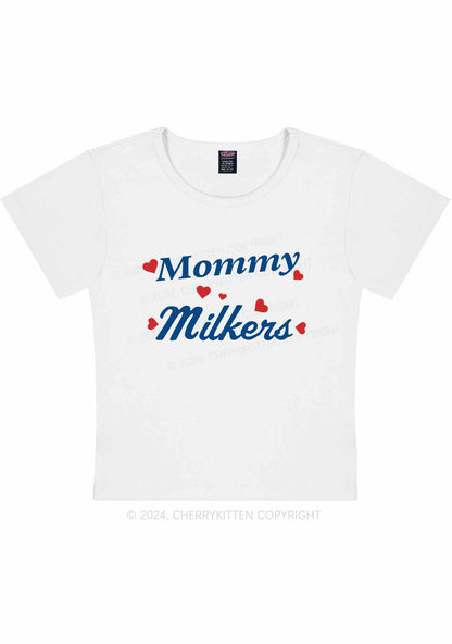 Mommy Milkers Y2K Baby Tee Cherrykitten