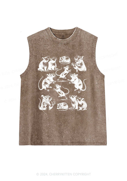 Crazy Rats Y2K Washed Tank Cherrykitten