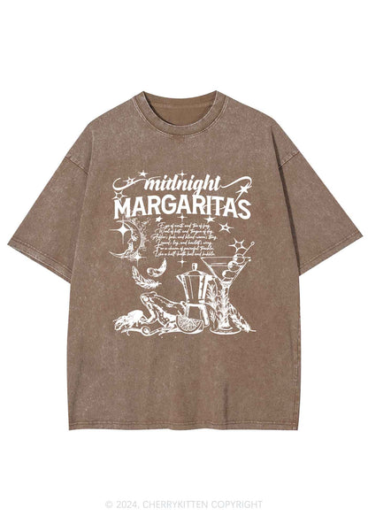 Halloween Midnight Margaritas Y2K Washed Tee Cherrykitten