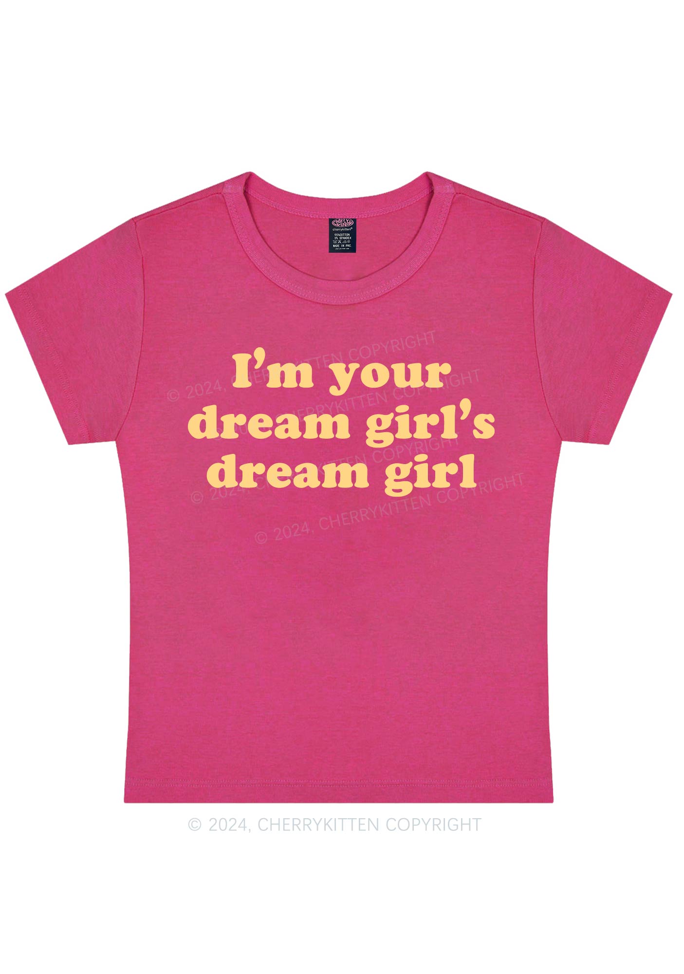 Curvy Dream Girl Y2K Baby Tee Cherrykitten