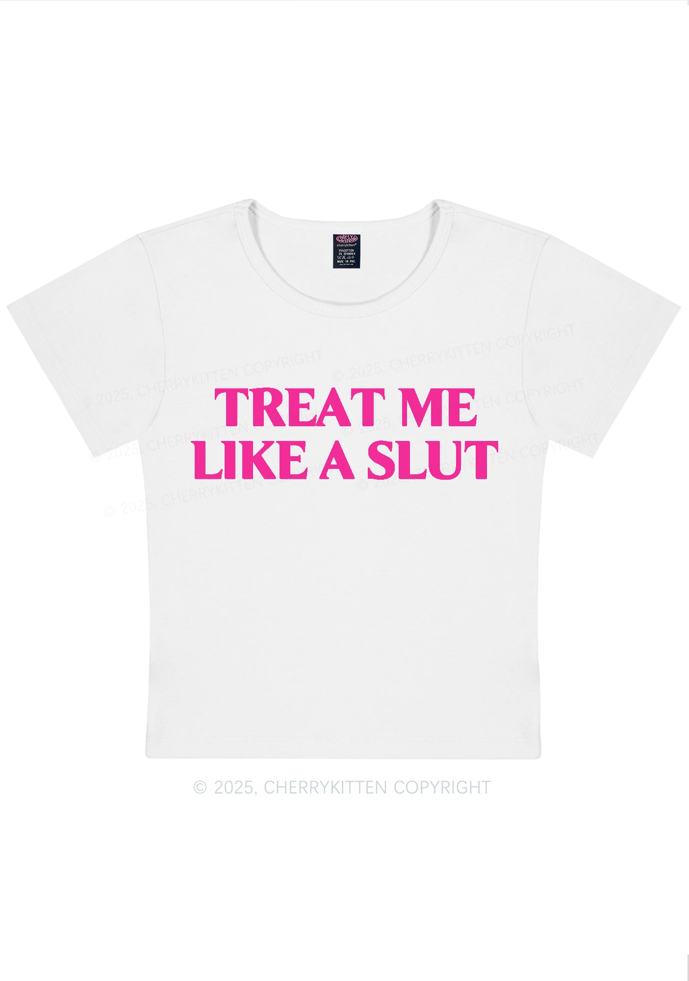 Treat Me Like A Slxt Y2K Baby Tee Cherrykitten