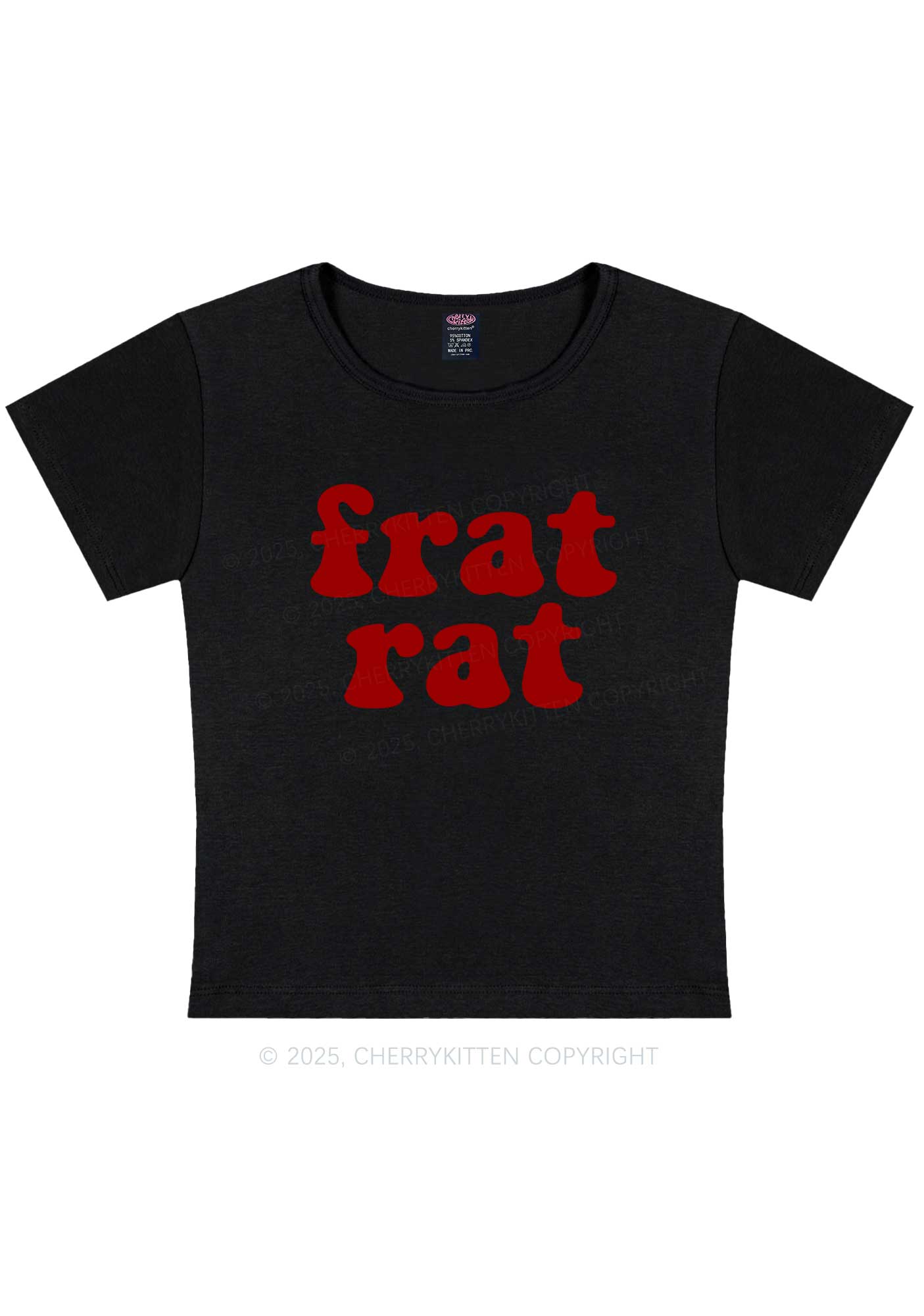 Frat Rat Y2K Baby Tee Cherrykitten