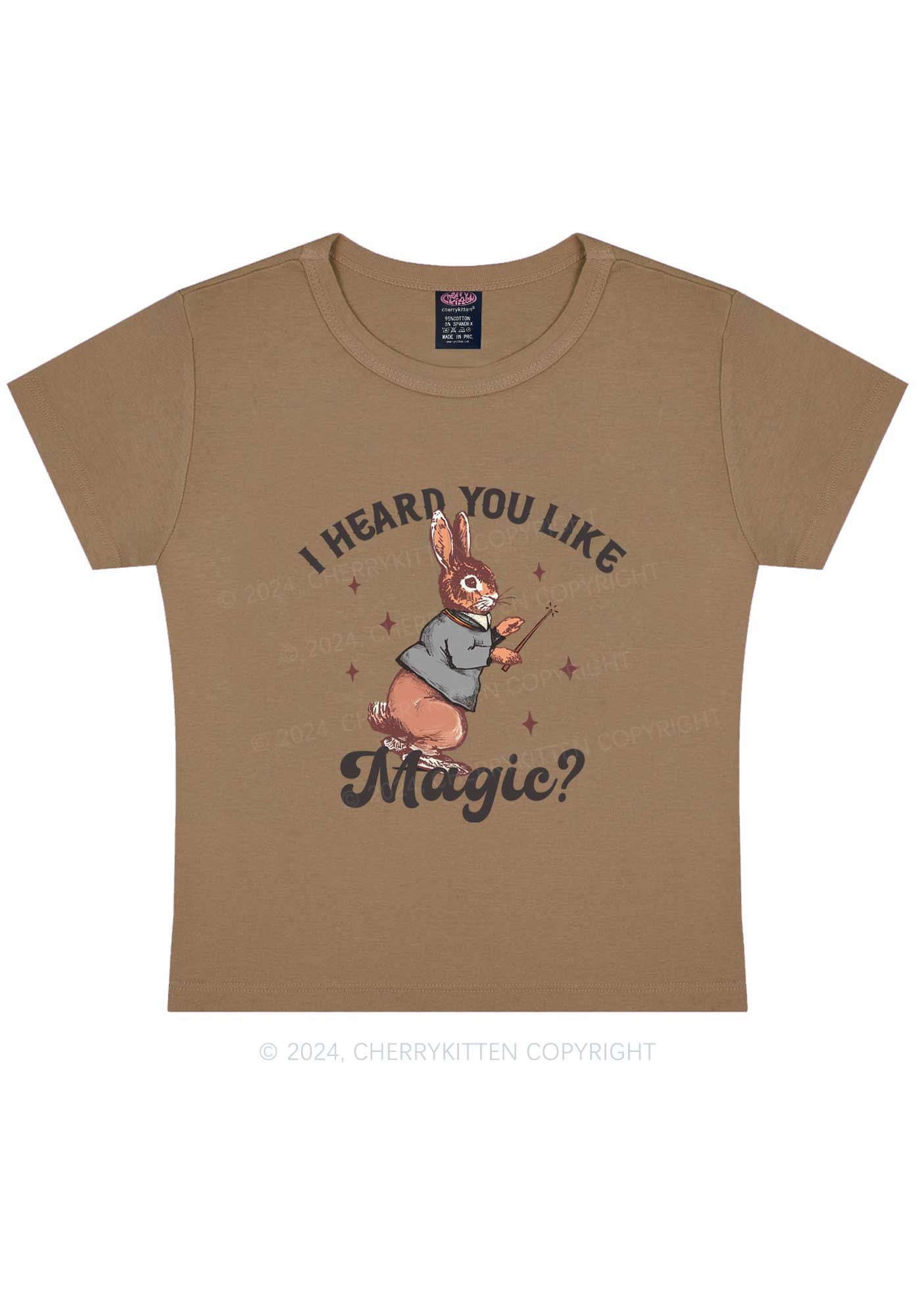 I Heard You Like Magic Y2K Baby Tee Cherrykitten