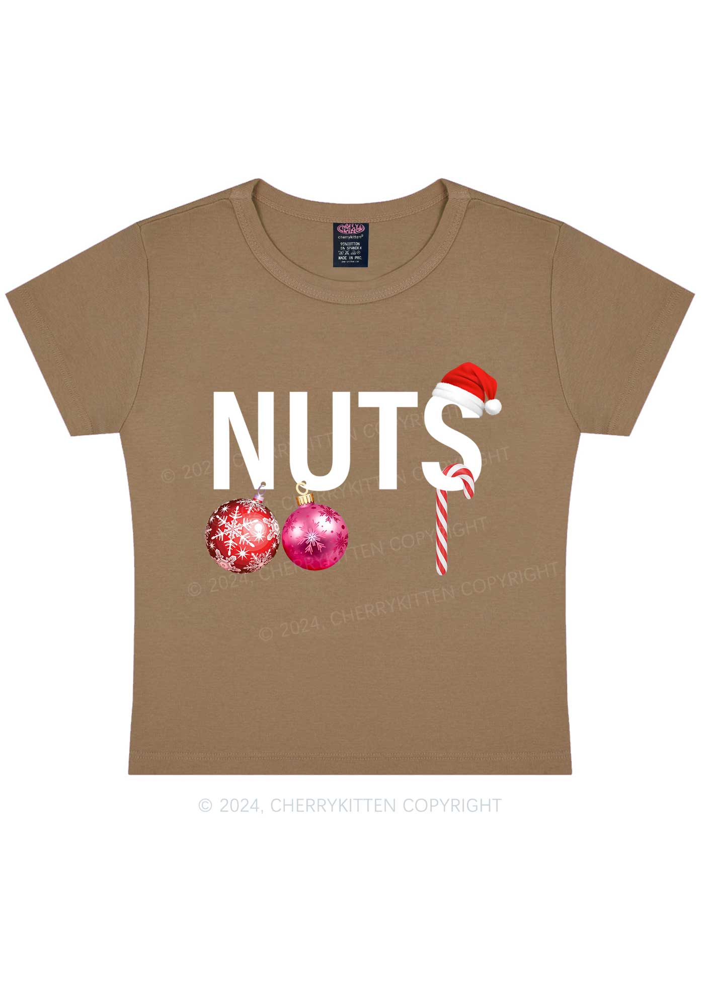 Christmas Nuts Y2K Baby Tee Cherrykitten