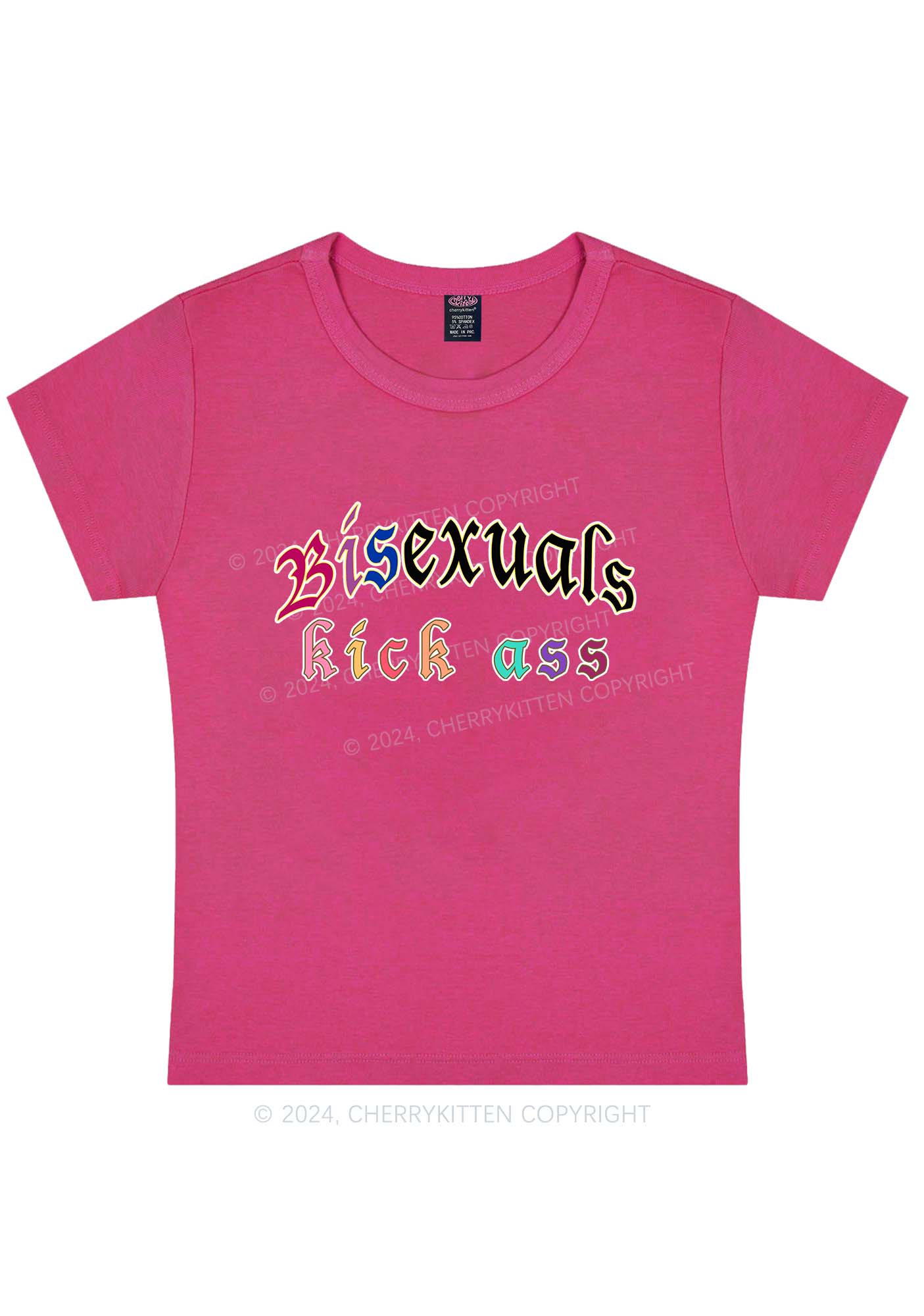 Curvy Bisexuals Kick Axx Y2K Baby Tee Cherrykitten