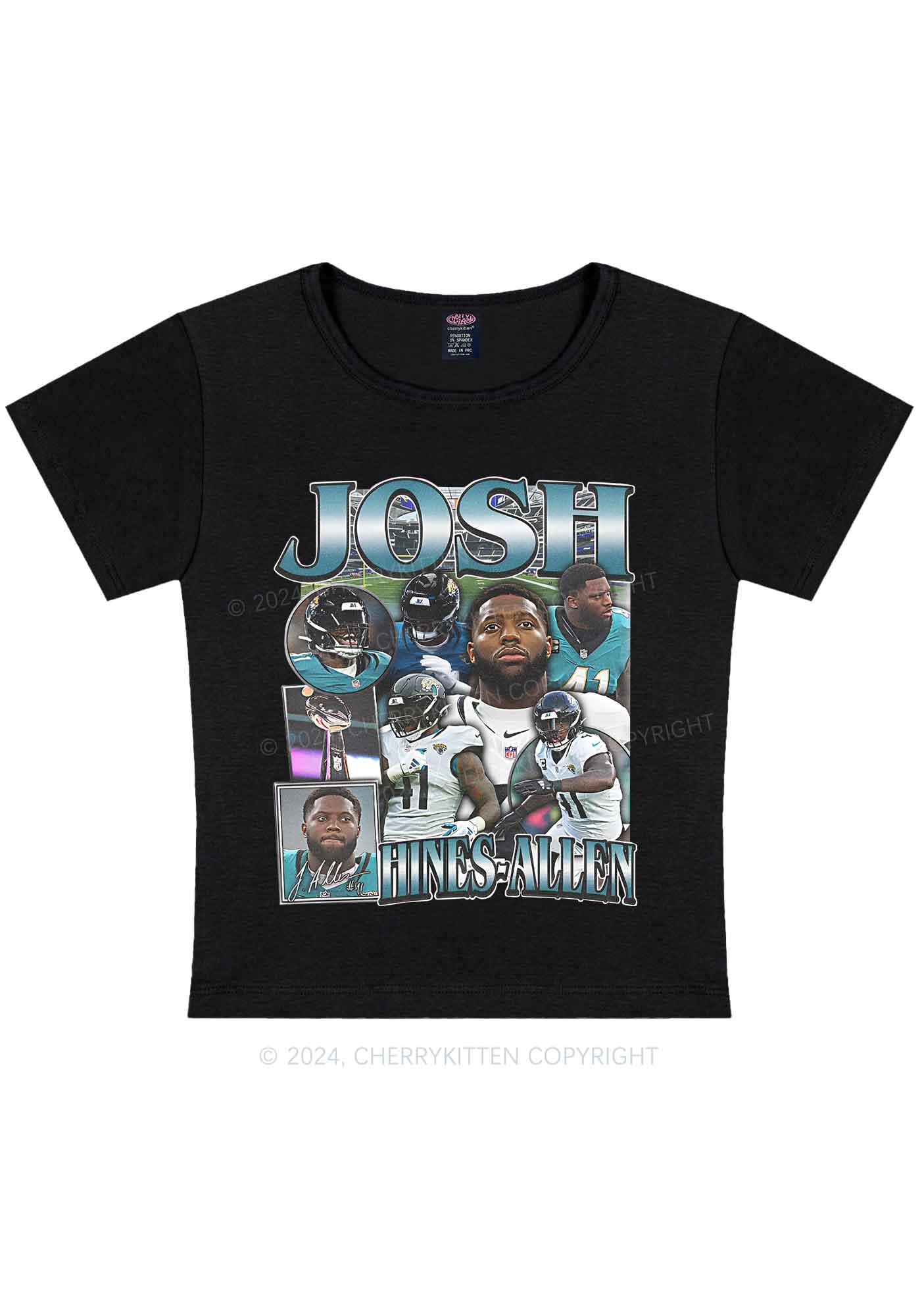 Green Josh Y2K Super Bowl Baby Tee Cherrykitten