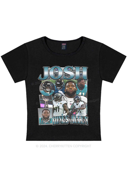 Green Josh Y2K Super Bowl Baby Tee Cherrykitten