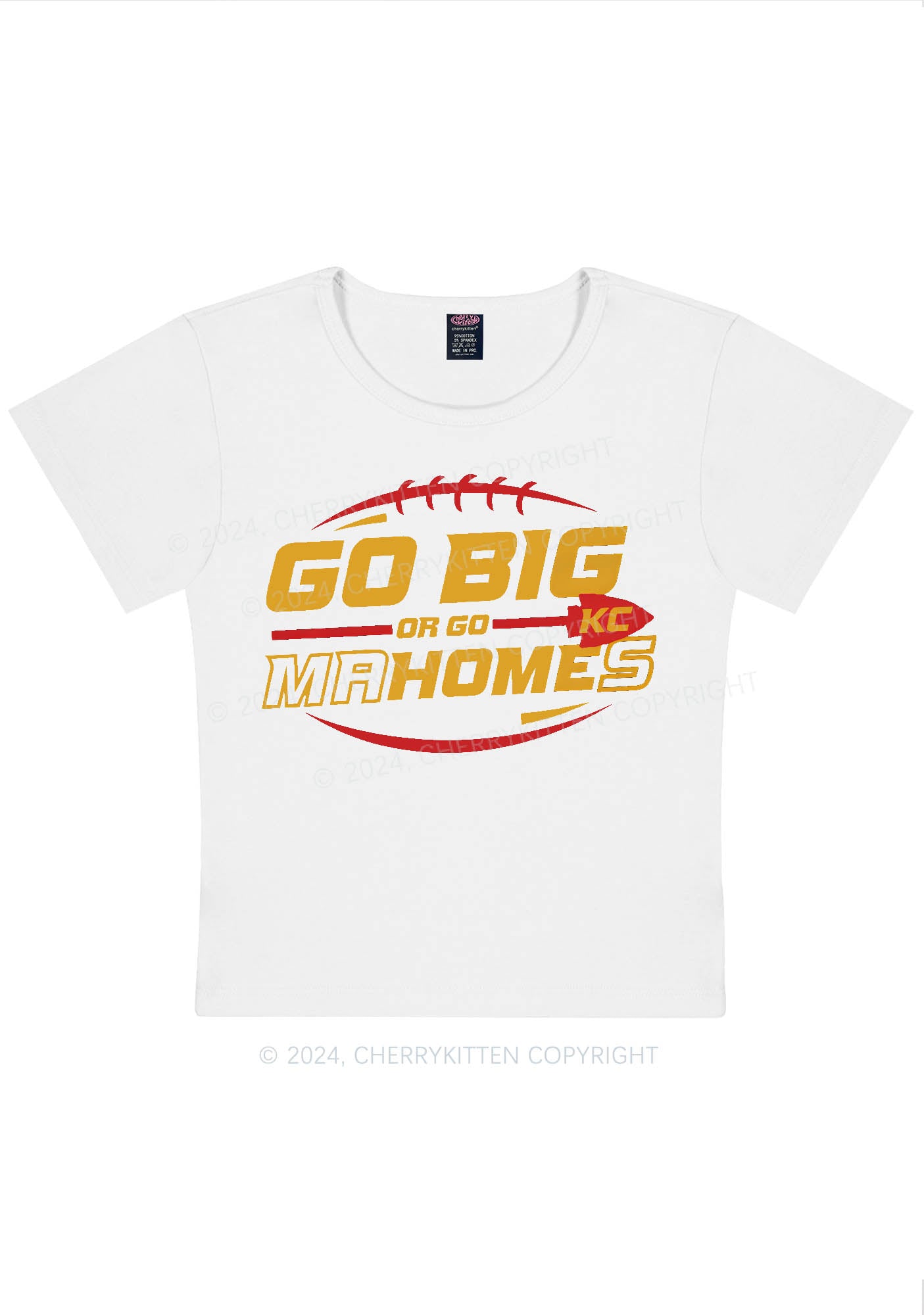 Go Big Y2K Super Bowl Baby Tee Cherrykitten