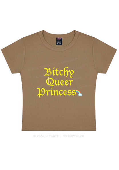 Queer Princess Y2K Baby Tee Cherrykitten